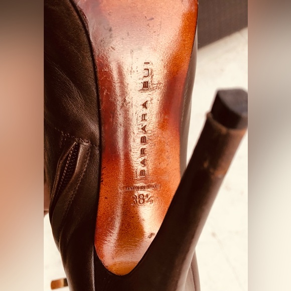 Barbara Bui Dark Brown Heeled Boots - Picture 12 of 12